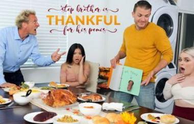 Haley Spades, Lulu Chu - Stepbrother Is Thankful For His Penis