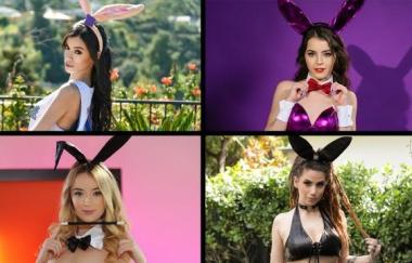 Kylie Quinn, Katie Kush, Indica Flower, Leana Lovings - Bunny Babes Compilation